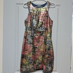 Kate Spade Saturday Floral Sequin Dress